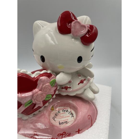 Blue Sky Clayworks Hello Kitty Be My Valentine Tea Light By Heather Goldminc NWT - Picture 5 of 15